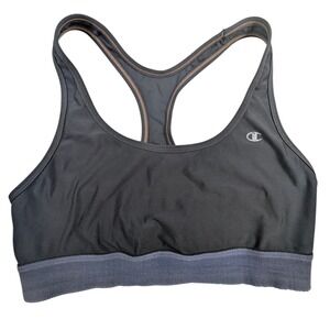 Champion Black Racerback Sports Bra – Women's Size M Medium Support